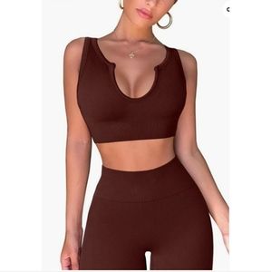 Women's Ribbed Workout Set